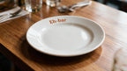 Plato de porcelana personalizado  Eh-bar